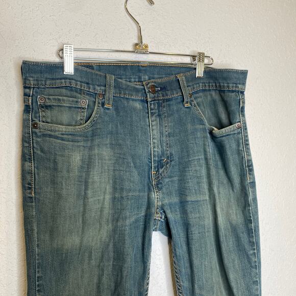 Levi’s Men’s 511 Denim Blue-Green Jeans Straight Leg Slim Fit Sz 33x32 - Picture 2 of 13